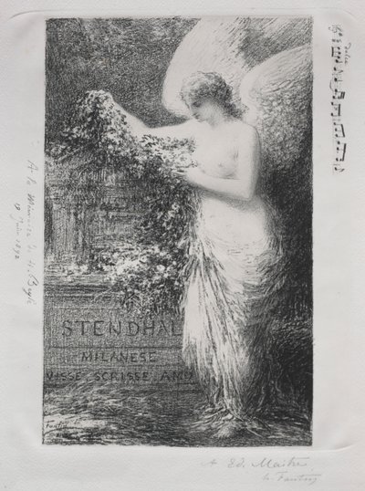 W Stendhalu autorstwa Ignace Henri Jean Fantin Latour