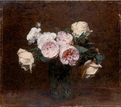 Martwa natura: różowe, białe i żółte róże, 1894 autorstwa Ignace Henri Jean Fantin Latour