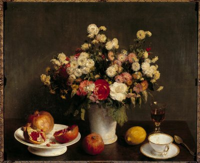 Martwa natura z malowaniem owoców Henri Fantina Latour autorstwa Ignace Henri Jean Fantin Latour