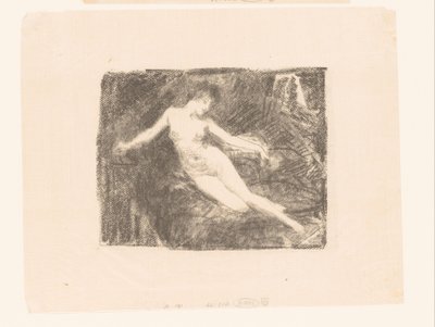 Studium nagiej, budzącej się kobiety Le Matin autorstwa Ignace Henri Jean Fantin Latour