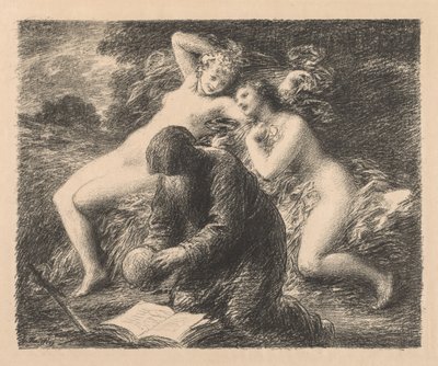 Kuszenie św. Antoniego autorstwa Ignace Henri Jean Fantin Latour