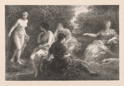 Kąpiący się autorstwa Ignace Henri Jean Fantin Latour