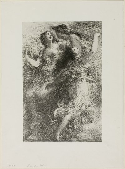 Złoto Renu: Scena I, Panny Renu autorstwa Ignace Henri Jean Fantin Latour