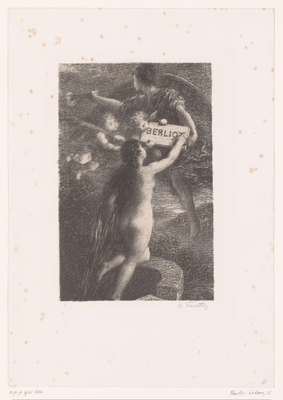 Druk tytułowy dla: Hector Berlioz, sa vie et ses oeuvres Berlioz (tytuł na obiekcie) Verite Życie i twórczość Hectora Berlioza (tytuł serii) autorstwa Ignace Henri Jean Fantin Latour