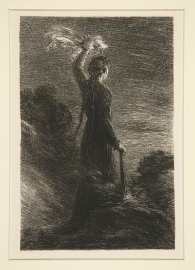 Tristan i Izolda: Akt II, Sygnał w nocy autorstwa Ignace Henri Jean Fantin-Latour