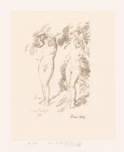 Dwa badania Evy autorstwa Ignace Henri Jean Fantin-Latour