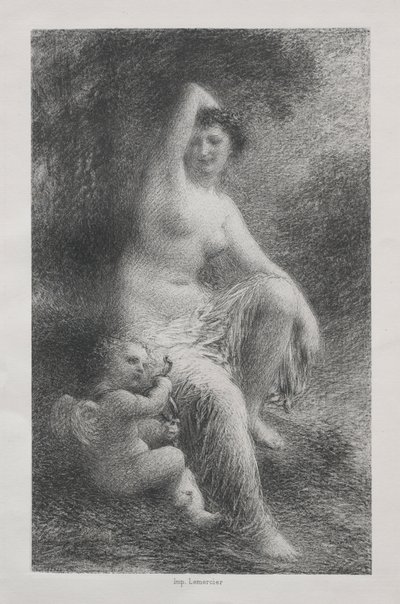 Wenus i Kupidyn autorstwa Ignace Henri Jean Fantin-Latour