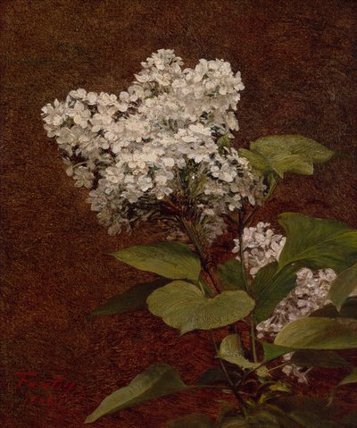 Białe bzy autorstwa Ignace Henri Jean Fantin-Latour