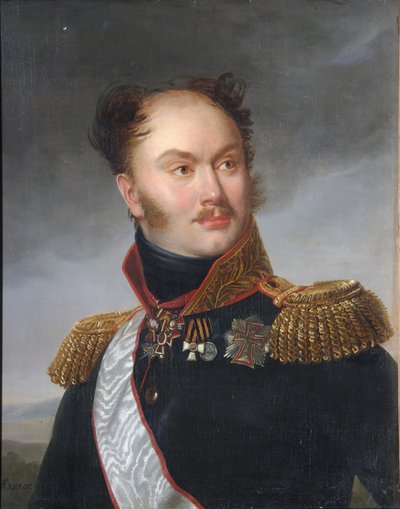 Portret hrabiego Michaiła Fiodorowicza Orłowa 1788-1842, ok. 1818 autorstwa Henri Françoiss Riesener