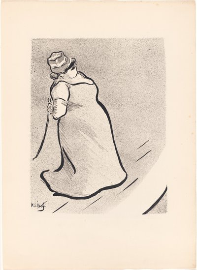 Jeanne Bloch, z Le Café-Concert autorstwa Henri Gabriel Ibels