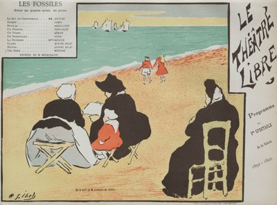 Program Skamieniałości z Théâtre Libre, 1892. autorstwa Henri Gabriel Ibels