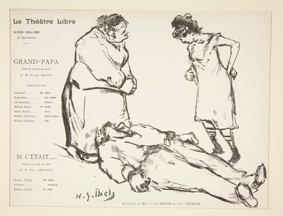 Program Wolnego Teatru: Dziadek autorstwa Henri Gabriel Ibels