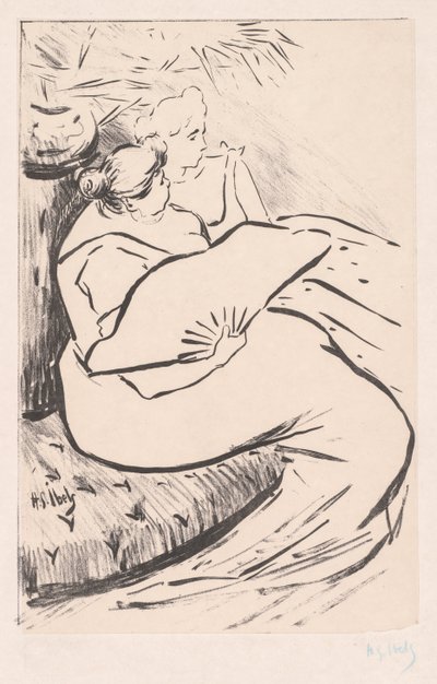 Siedząca kobieta, ca. 1895-1900. autorstwa Henri Gabriel Ibels