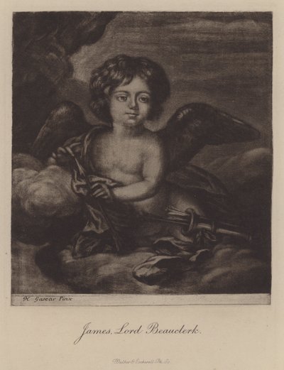 James, Lord Beauclerk, drugi syn króla Karola II i Nell Gwyn (grafika) autorstwa Henri Gascar