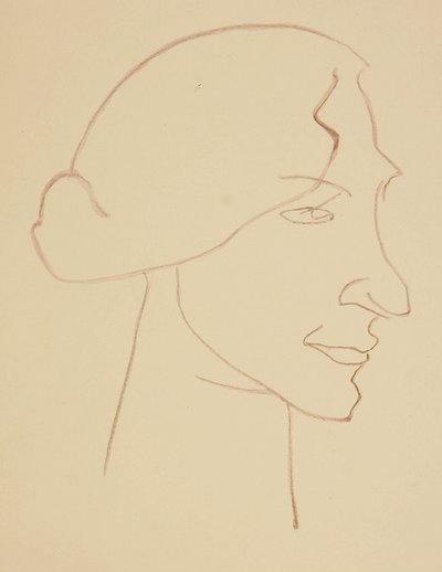 Sophie w profilu autorstwa Henri Gaudier Brzeska