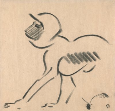 Przyczajona małpa autorstwa Henri Gaudier Brzeska