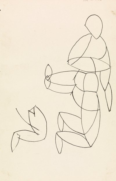 Studium rysunku autorstwa Henri Gaudier-Brzeska