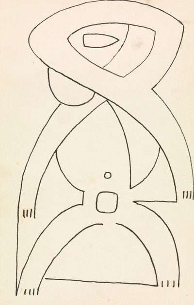 Studium figur do projektu reliefowego autorstwa Henri Gaudier-Brzeska