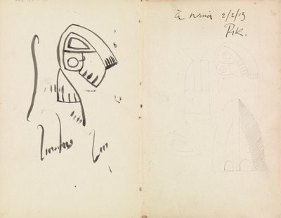 Pięć studiów rzeźbiarskich autorstwa Henri Gaudier-Brzeska