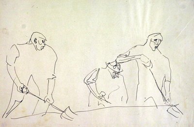 Robotnicy autorstwa Henri Gaudier Brzeska