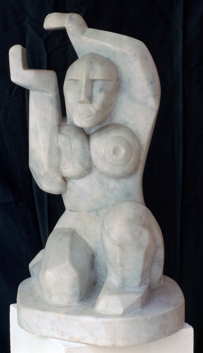 Siedząca kobieta, c1911-1915 autorstwa Henri Gaudier Brzeska