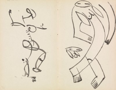 Studia dwóch tańczących postaci autorstwa Henri Gaudier Brzeska