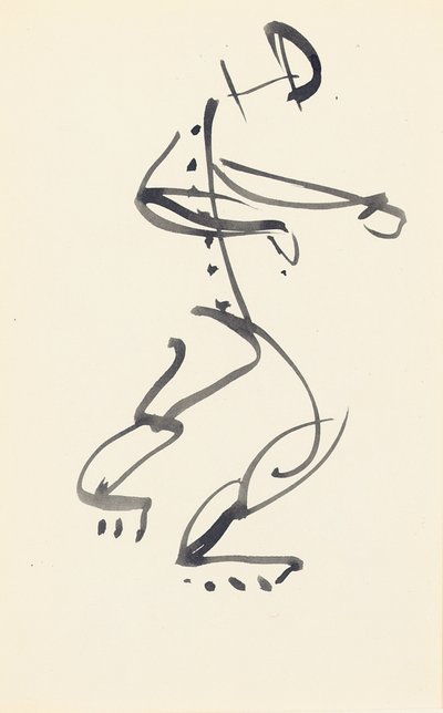 Studium dla „Tancerki z czerwonego kamienia”, 1914 autorstwa Henri Gaudier Brzeska