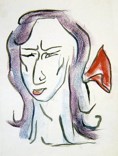 Hrabina Oksfordu i Asquith autorstwa Henri Gaudier-Brzeska