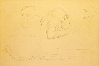 Trzy małpy autorstwa Henri Gaudier Brzeska