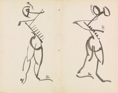 Dwie tańczące postacie autorstwa Henri Gaudier-Brzeska