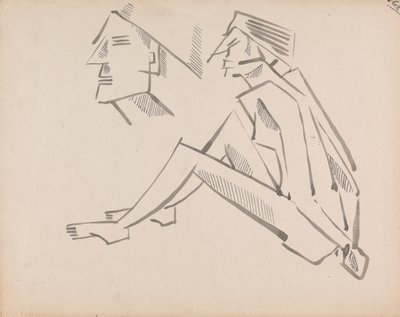 Studia dwóch postaci autorstwa Henri Gaudier-Brzeska