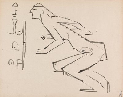 Dwa studia do rzeźby autorstwa Henri Gaudier Brzeska
