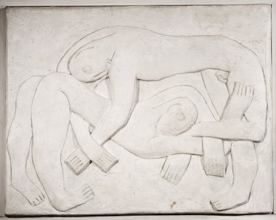 Zapaśnicy, 1914 ; 1965 autorstwa Henri Gaudier Brzeska