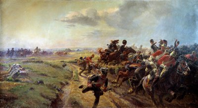 Wigilia Waterloo (16 czerwca) autorstwa Henri Georges Jacques Chartier