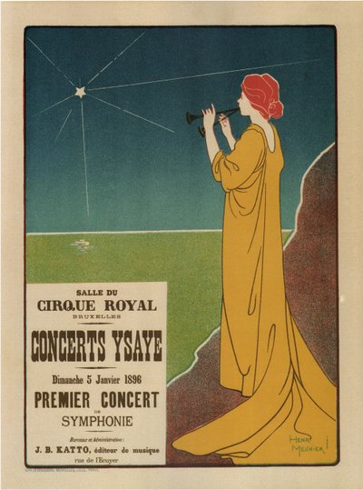 Koncerty Ysaÿe, 1895 autorstwa Henri Georges Meunier