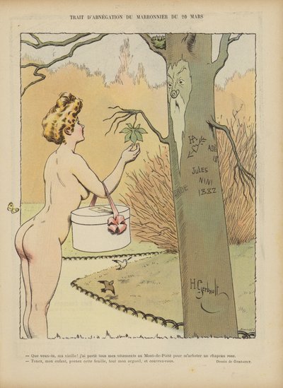 Ilustracja do Le Rire (kolor lito) autorstwa Henri Gerbault