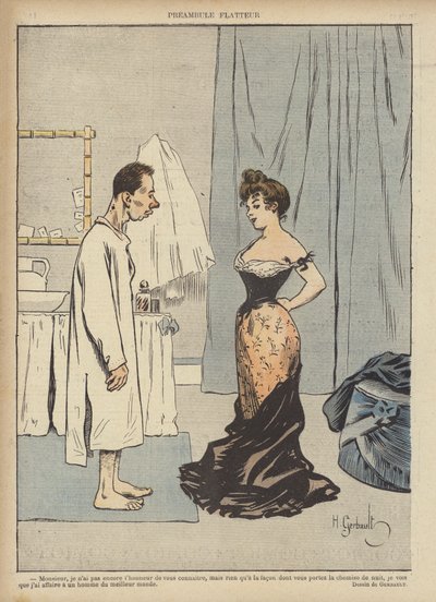 Ilustracja do Le Rire (kolor lito) autorstwa Henri Gerbault