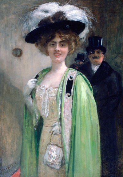 Para przybywająca na imprezę, ok. 1872-1929 autorstwa Henri Gervex