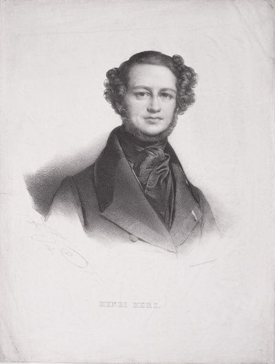 Henri Herz (1803-88) autorstwa Henri Grevedon