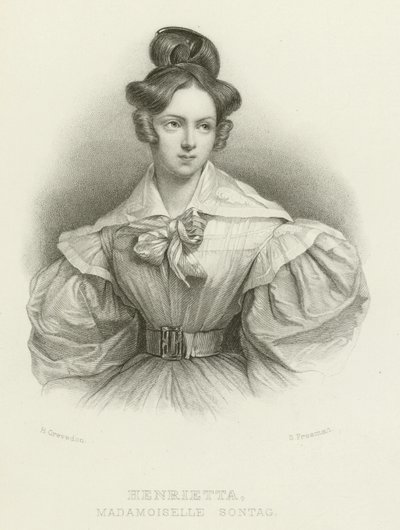 Henrietta, Madamoiselle Sontag autorstwa Henri Grevedon