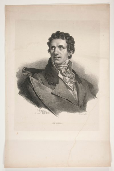 Portret Antonio Canova autorstwa Henri Grevedon