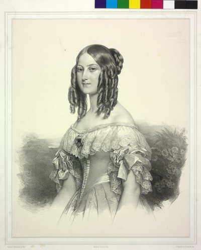 Księżniczka Sachsen-Coburg-Gotha Wiktoria autorstwa Henri Grevedon
