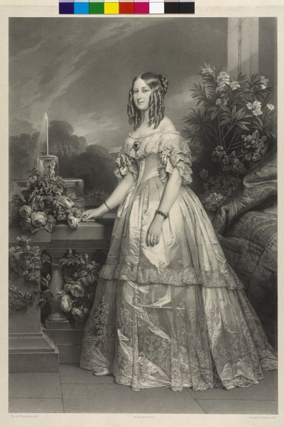 Księżniczka Sachsen-Coburg-Gotha Wiktoria autorstwa Henri Grevedon
