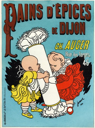 Żywność i napoje. Piernik z Dijon. Plakat autorstwa Gustave Henri Jossot, Francja autorstwa Henri Gustave Jossot