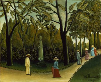 Pomnik Chopina w Ogrodzie Luksemburskim autorstwa Henri J.F. Rousseau