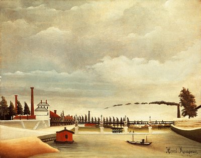 Brzegi Sekwany — Henri Rousseau (1844-1910) autorstwa Henri J.F. Rousseau