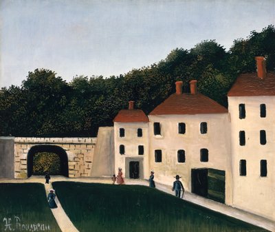 Wędrowcy w parku autorstwa Henri J.F. Rousseau