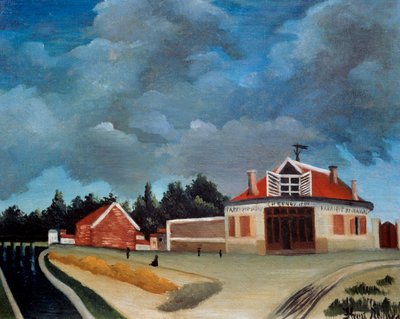 Fabryka krzeseł Malarstwo Henri Rousseau dit le Douanier Rousseau (1844-1910) XX w. Ndz. 0,46x0,38 m Paryż, Musee de l
