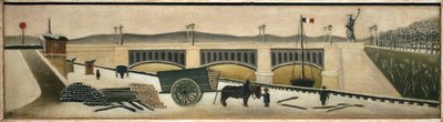 Most Grenelle. Obraz Henri Rousseau autorstwa Henri J.F. Rousseau