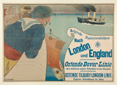 Belgijska Kolej Narodowa do Londynu i Anglii autorstwa Henri Jacques Edouard Evenepoel